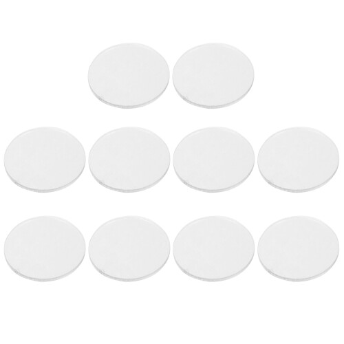 10pcs 2.5 cm clear acrylic discs for miniatures craft models