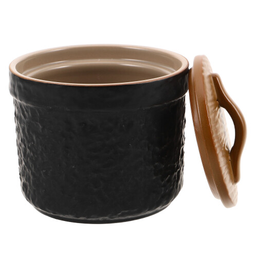 300ml Ceramic Stew Pot with Lid for Soup and Steaming