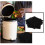 6 pcs charcoal filter pads for trash cans, odor elimination, black 10
