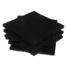 6 pcs charcoal filter pads for trash cans, odor elimination, black