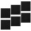 6 pcs charcoal filter pads for trash cans, odor elimination, black 6
