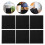 6 pcs charcoal filter pads for trash cans, odor elimination, black 5