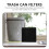 6 pcs charcoal filter pads for trash cans, odor elimination, black 11