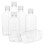 6pcs Empty Clear Juice Bottles for Homemade Beverages 4