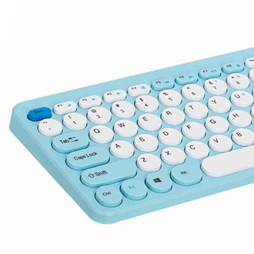 Wireless 2.4G Keyboard Mouse Set, Blue, 78 Keys, 10m Range 1