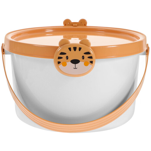 Toy Storage Bucket with Lid Building Blocks Organizer 2