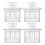 4pcs transparent plastic beekeeping clips for cage 2