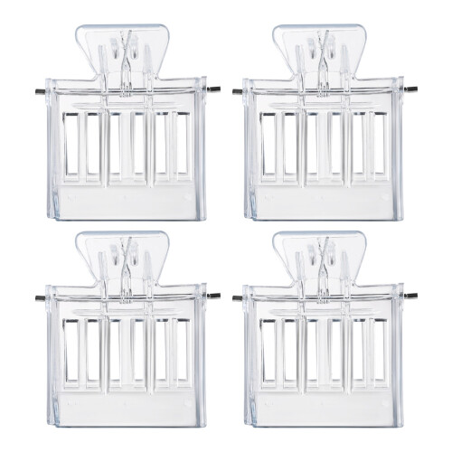4pcs transparent plastic beekeeping clips for cage 1