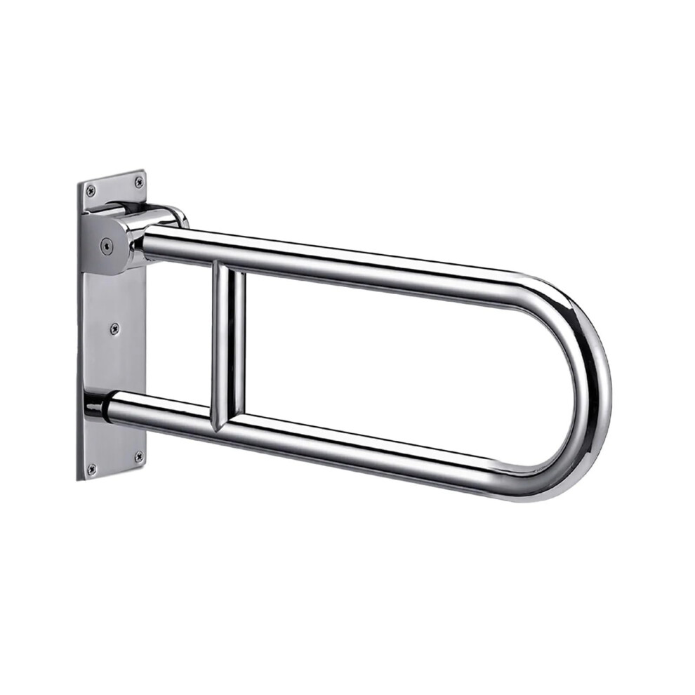 Toilet Safety Rails Polished Stainless Steel Grab Bars Easy Install For Seniors Elderly Disabled