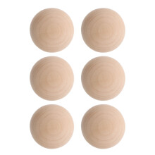 6St Unfertige Croquet Bälle 5,5 Cm Holzbälle Für Outdoor Spaß