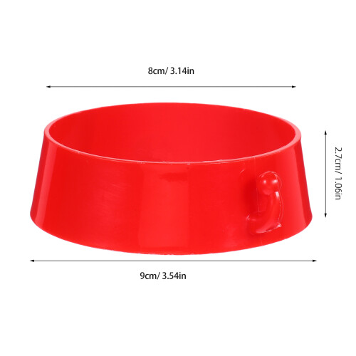 10Pcs Red Chain Connectors for Traffic Cone Barrier Hooks 2