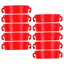10Pcs Red Chain Connectors for Traffic Cone Barrier Hooks