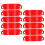 10Pcs Red Chain Connectors for Traffic Cone Barrier Hooks 1