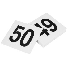 50 tischnummernkarten 1-50 für hochzeit und gastronomie