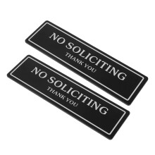 2 „ werbung“-schilder aus acryl, selbstklebend für tür