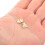 4Sets Compacte Gouden Mini Sluitingen Voor Reissieraden En 4