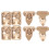 4Sets Compacte Gouden Mini Sluitingen Voor Reissieraden En 1