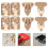 4Sets Compacte Gouden Mini Sluitingen Voor Reissieraden En 11