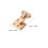 4Sets Compacte Gouden Mini Sluitingen Voor Reissieraden En 3