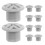 10Pcs Plastic Slide Screw Caps for Toddler Play Grey Secure Locking 10