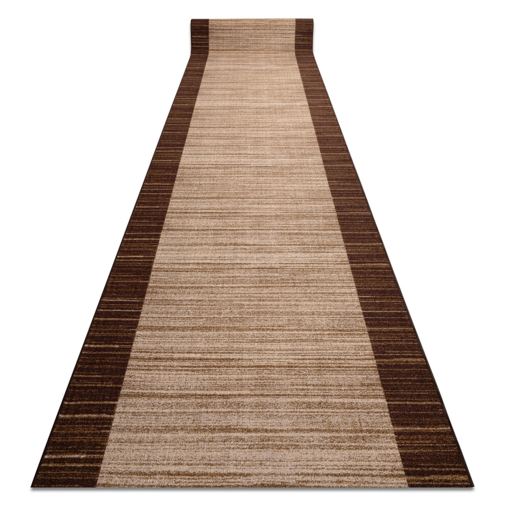 Runner anti-slip STREIFEN 110 cm brown 110x1200 cm