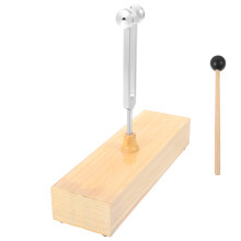 set stemvork klankkast muziekinstrument met hamer