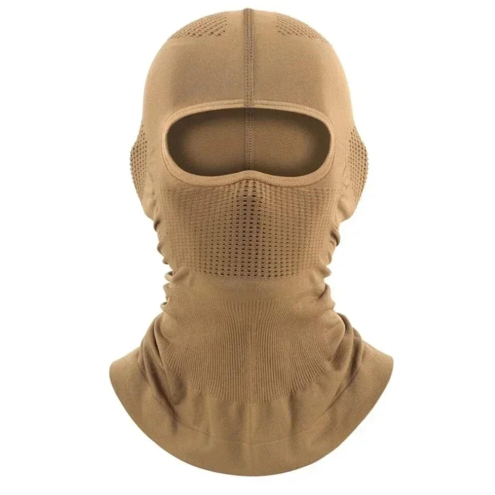 Cycling Mask 2-Pack Face Mask Balaclava For Skiing, Cycling, Motorcycle - Breathable Neck Warmer, Helmet Liner, Khaki 9016109018571