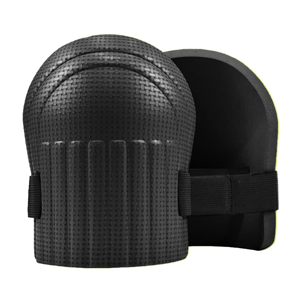 Knee Pads For Work One Pair Heavy Duty Gel Cushion And Foam Padding With Anti Slip Straps And Easy Fix Clips Black 9354506869199