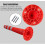 Traffic Bollards 76 cm Tall Plastic Delineator Posts With Reflective Band Red Yellow 1 Pack 4
