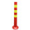 Traffic Bollards 76 cm Tall Plastic Delineator Posts With Reflective Band Red Yellow 1 Pack 1