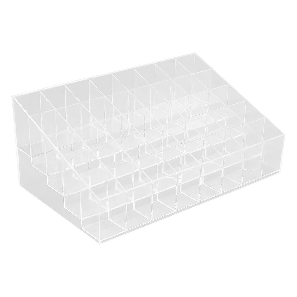 40 Grids Lipsticks Holder Clear Acrylic Lipstick Organizer, 40-Compartment Cosmetic Display For Lipstick Tubes