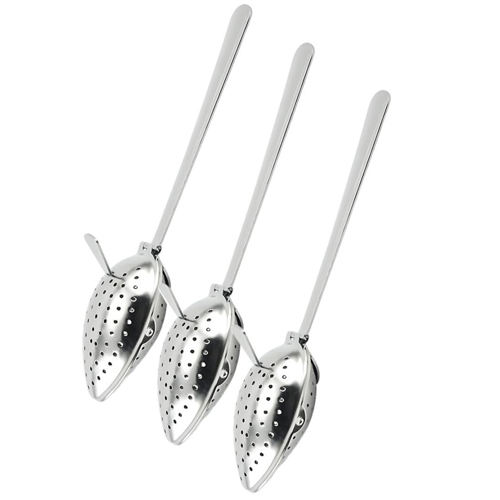 (Silver, 15x395x35cm) 3piece Tea Infuser Spoon Tool For Loose Tea Lovers But Also-image-OPC-PKPHJ79-NEW