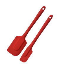 2Pcs Durable Red Silicone Spreader Ergonomic Handle Kitchen Tools