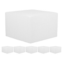 6Pcs 5.89 Inch Square Foam Cake Dummy Polystyrene Fondant Model