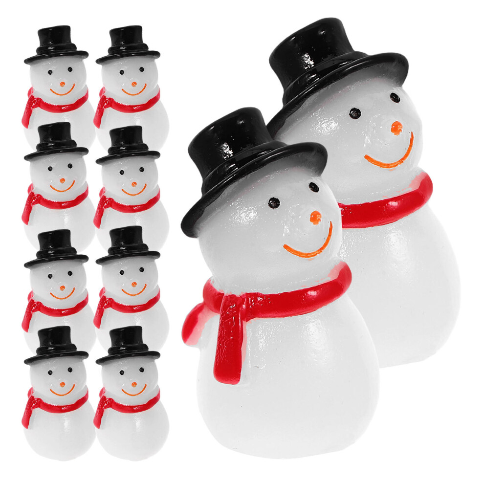 10 Pcs Miniature Resin Snowmen Micro Landscape Ornaments-image-OPC-PKPJ89D-NEW