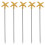 5Pcs Stainless Steel Fruit Sticks Appetizer Picks 5