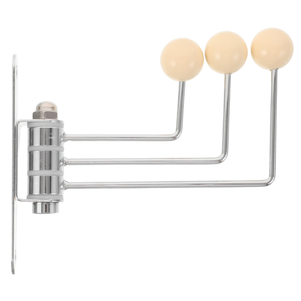 Wall-Mounted Swivel Coat Rack with Metal & Wooden Hooks-image-OPC-PKPJ8V6-NEW