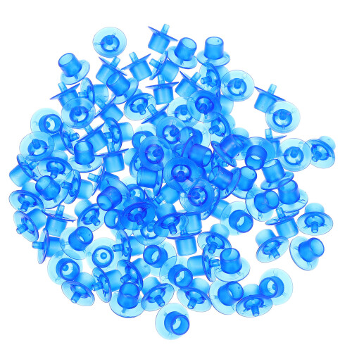 100pcs bee breeding cups with american bases for beekeeping blue 1