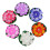 6pcs floating led lotus pool lights for pond landscape 7