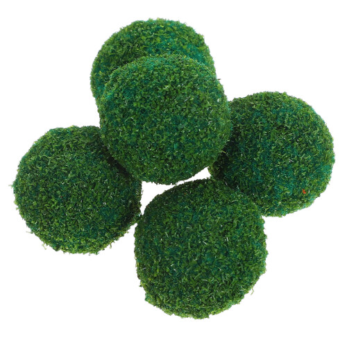 20 Pcs Artificial Grass Balls for Mini Landscapes – Topiary Spheres 2