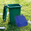 30l Trash Can Lid Replacement Heavy Duty Waste Bin Cover Blue 7