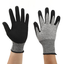 ANSI A5 Level 5 Anti Cut Nitrile Gloves for Metalwork Medium