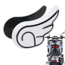 LED Motorcycle Lights Double Wings Warning Lights Two-Mode High Brightness Blue Shockproof Flasher Lamp For Men And Women