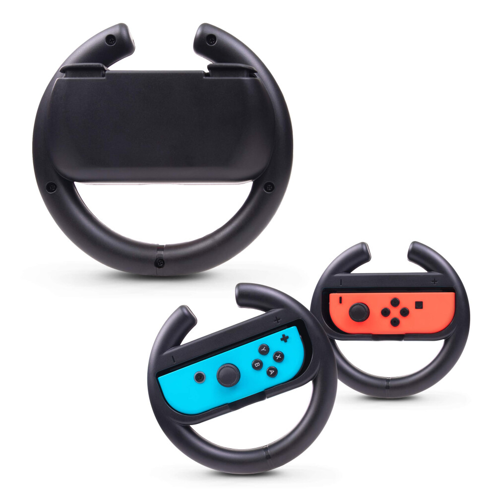 Racing Steering Wheel Grip For Nintendo Switch Joy-Con Controllers Set Of 2 Joy-Con Compatible Nintendo Switch Accessory 9084446044089