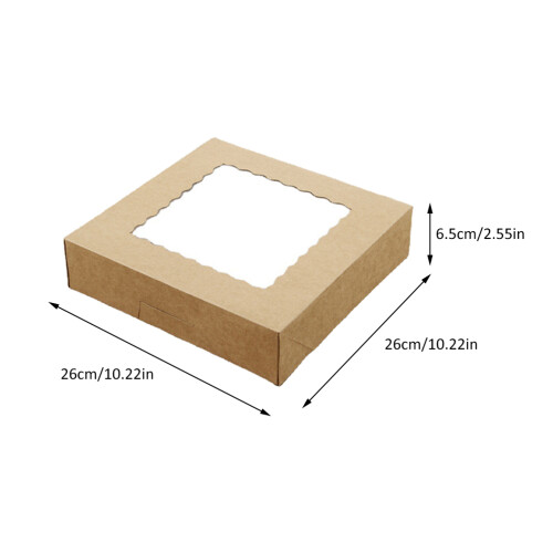 10pcs Cookie Package Boxes with Window 1