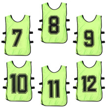 6pcs Polyester Vests Open Sided Practice Team