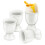 4pcs ceramic egg cups for boiled eggs, breakfast tabletop holders 1
