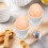 4pcs ceramic egg cups for boiled eggs, breakfast tabletop holders 10