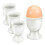 4pcs ceramic egg cups for boiled eggs, breakfast tabletop holders 9