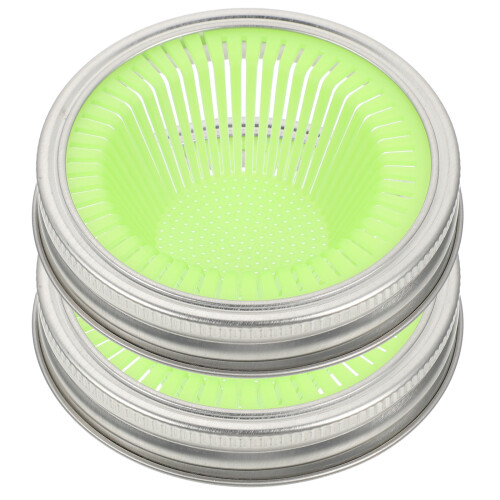 8Pièces Kits Germination Bocal Couvercles Filtre Vert Pour 1